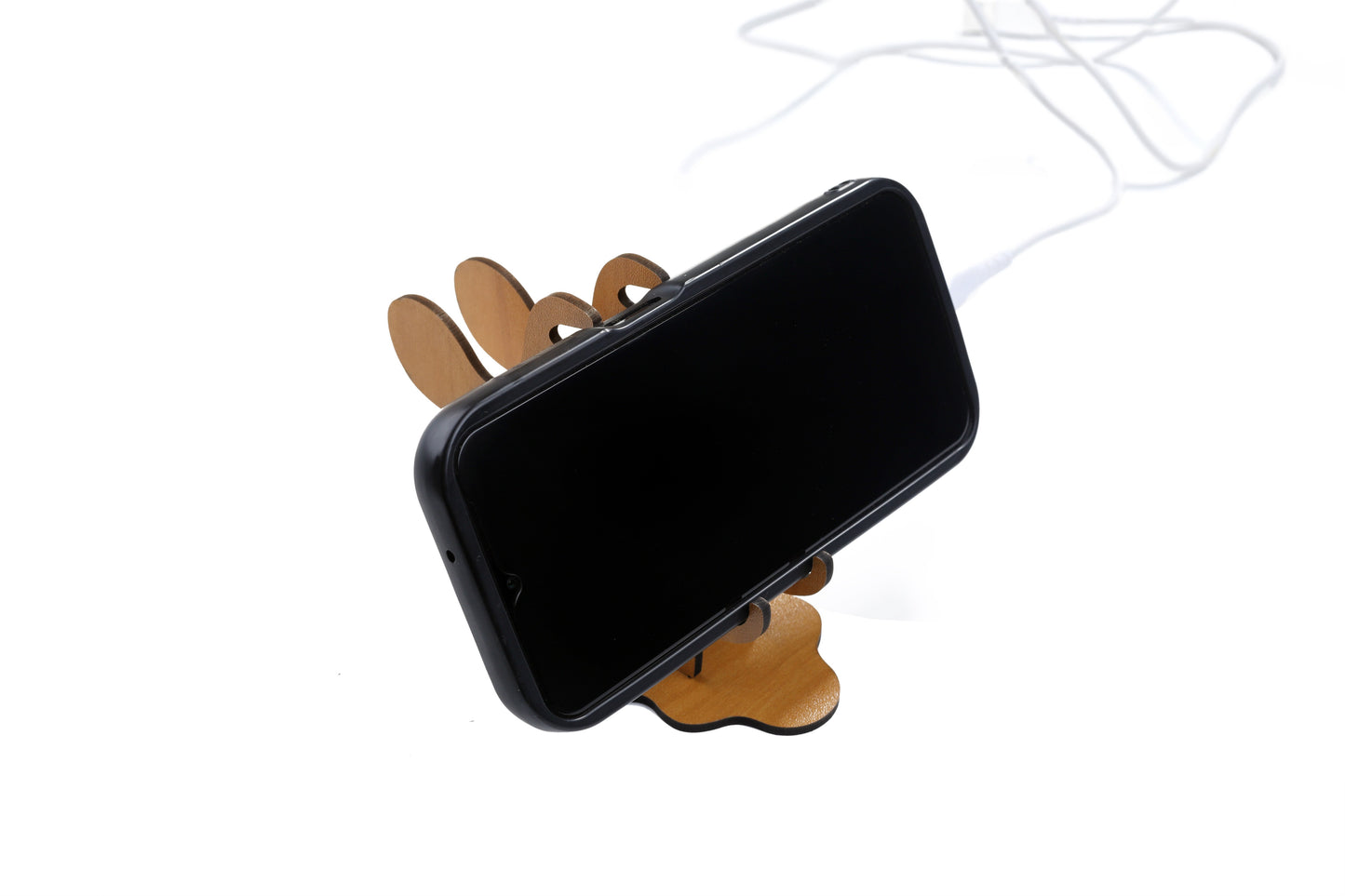 Deer Shaped Mobile holder With Charging Wire Slot
