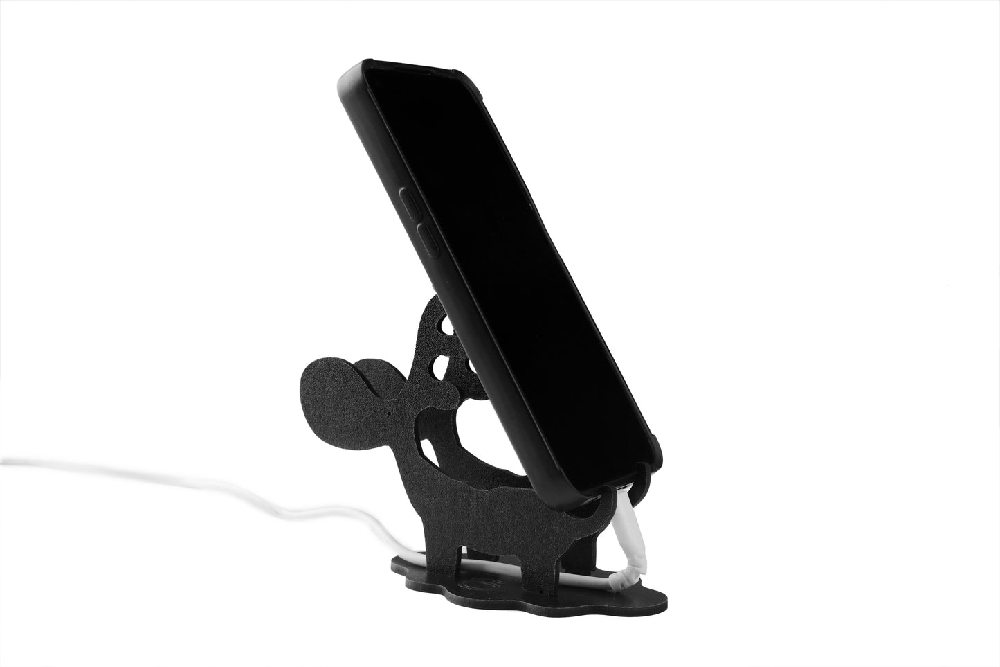Deer Shaped Mobile holder With Charging Wire Slot