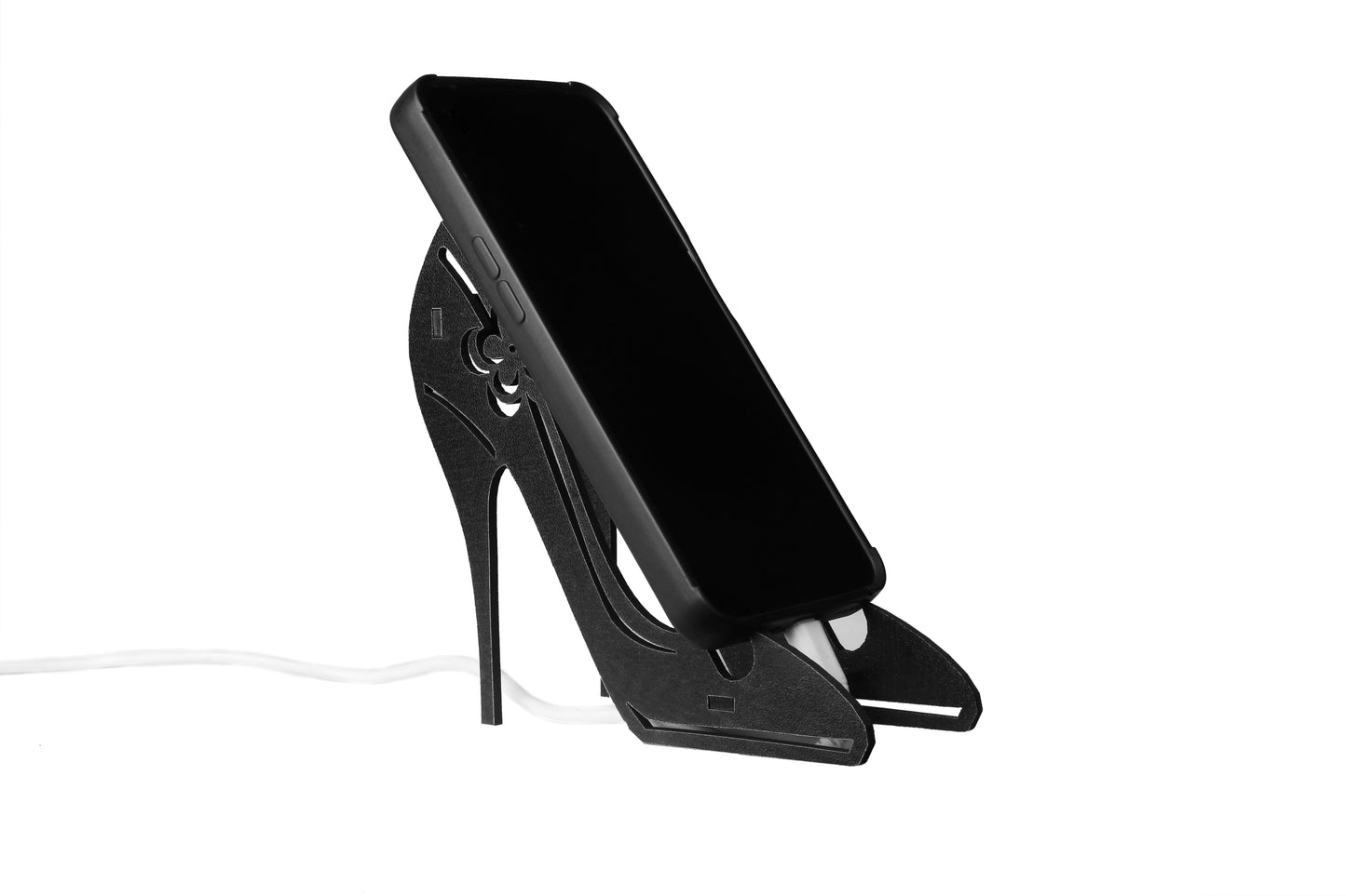 Fancy Heels Mobile Holder with Charging Wire Space (Best gift for Her)