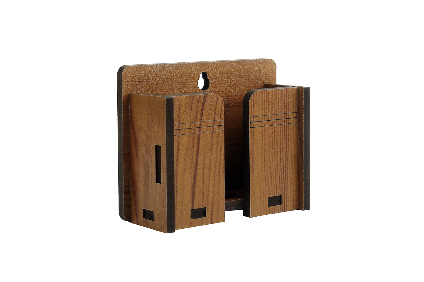 Wall-Mounted Mobile & Remote Holder with Wire Slot – Strong Adhesive Organizer - Expro