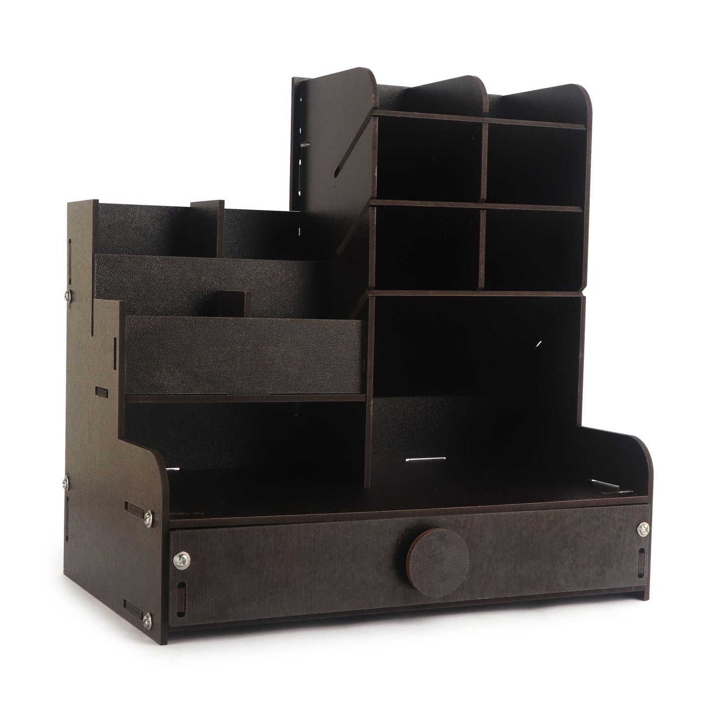13 Compartment Wooden Desk Organiser