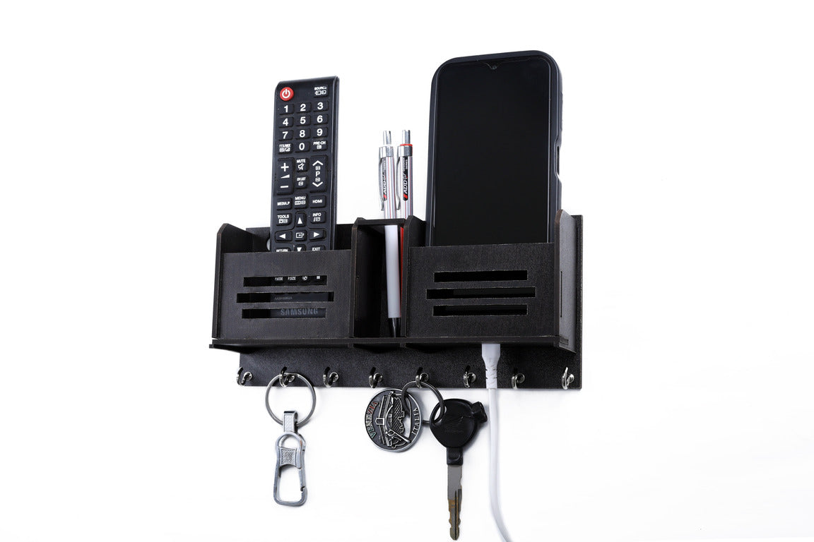 Key Holder With 2 Compartments and Pen Holder