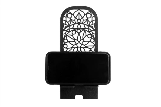 Mandala Art Mobile Holder With Charging Wire Slot