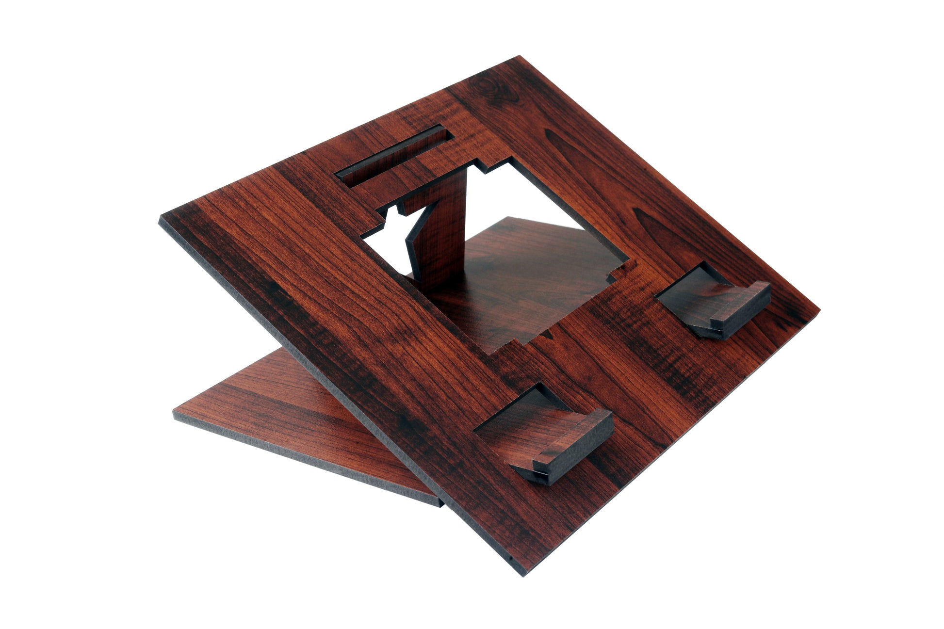 Adjustable Wooden Laptop Stand – 8 Angles for Ergonomic Desk Setup - Expro