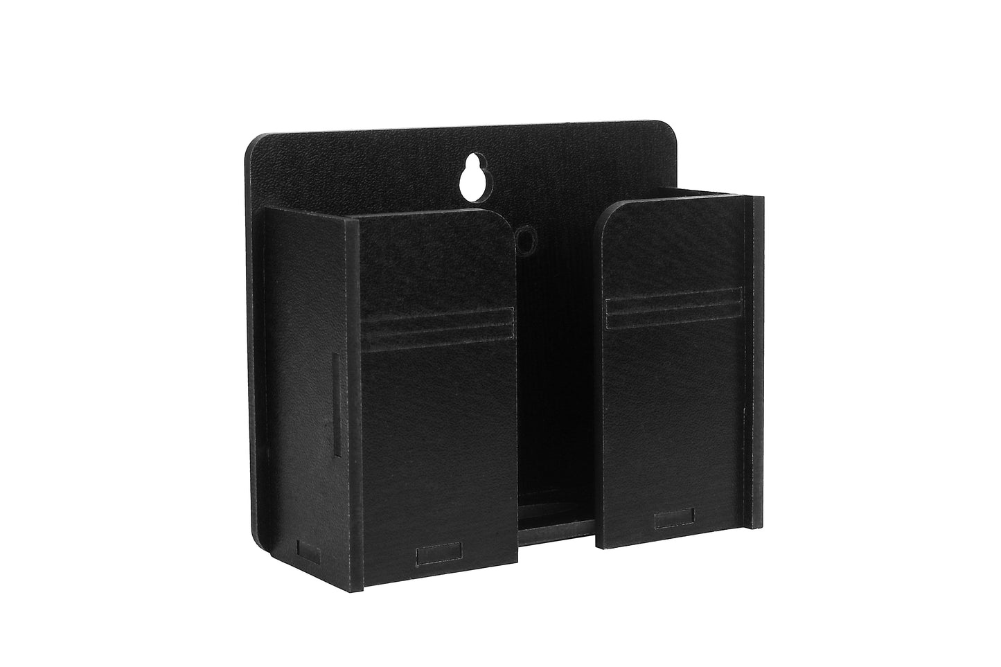 Wall-Mounted Mobile & Remote Holder with Wire Slot – Strong Adhesive Organizer - Expro