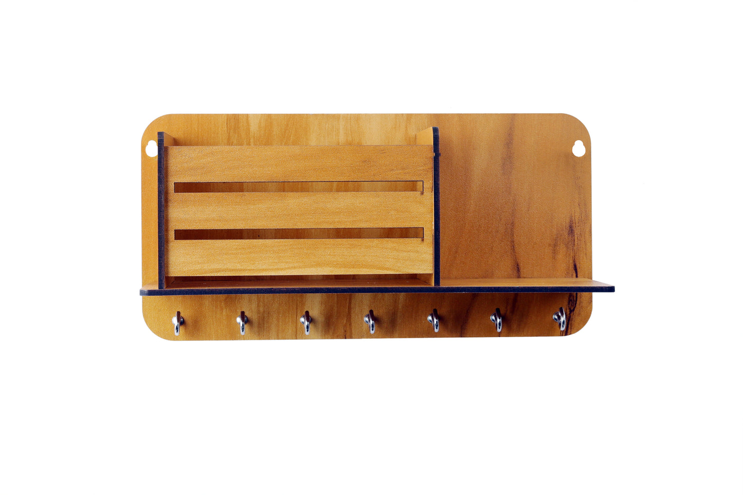 Key Holder With One Compartment and 8 Hooks