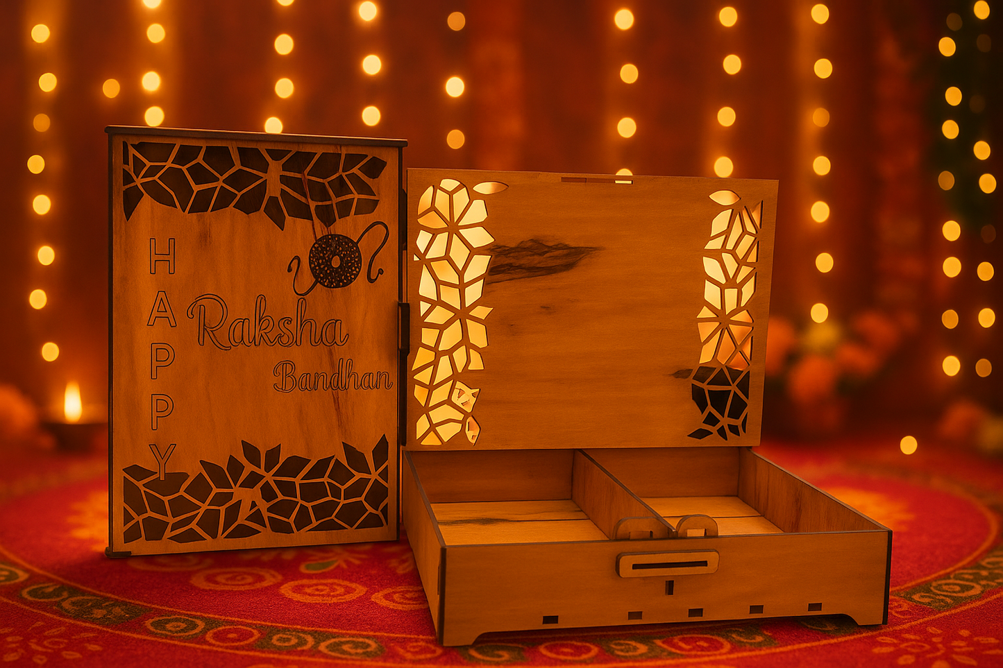 Personalised Rakhi Box Best gift for Brothers and Sisters (Rakhi Box, Chocolate Box, Gift Box) - Expro