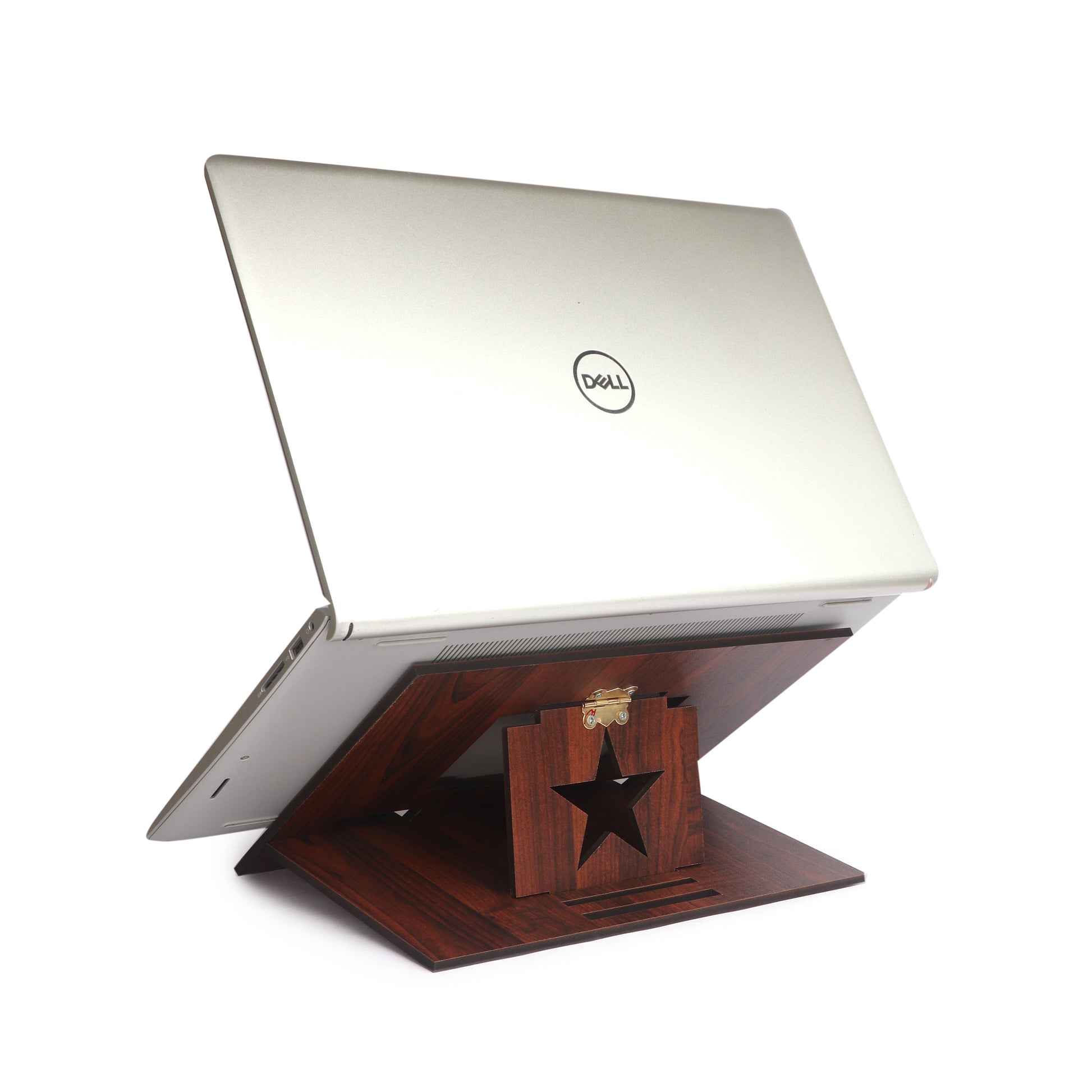 Portable Foldable Wooden Laptop Stand – 4 Adjustable Angles, Ergonomic Desk Riser - Expro