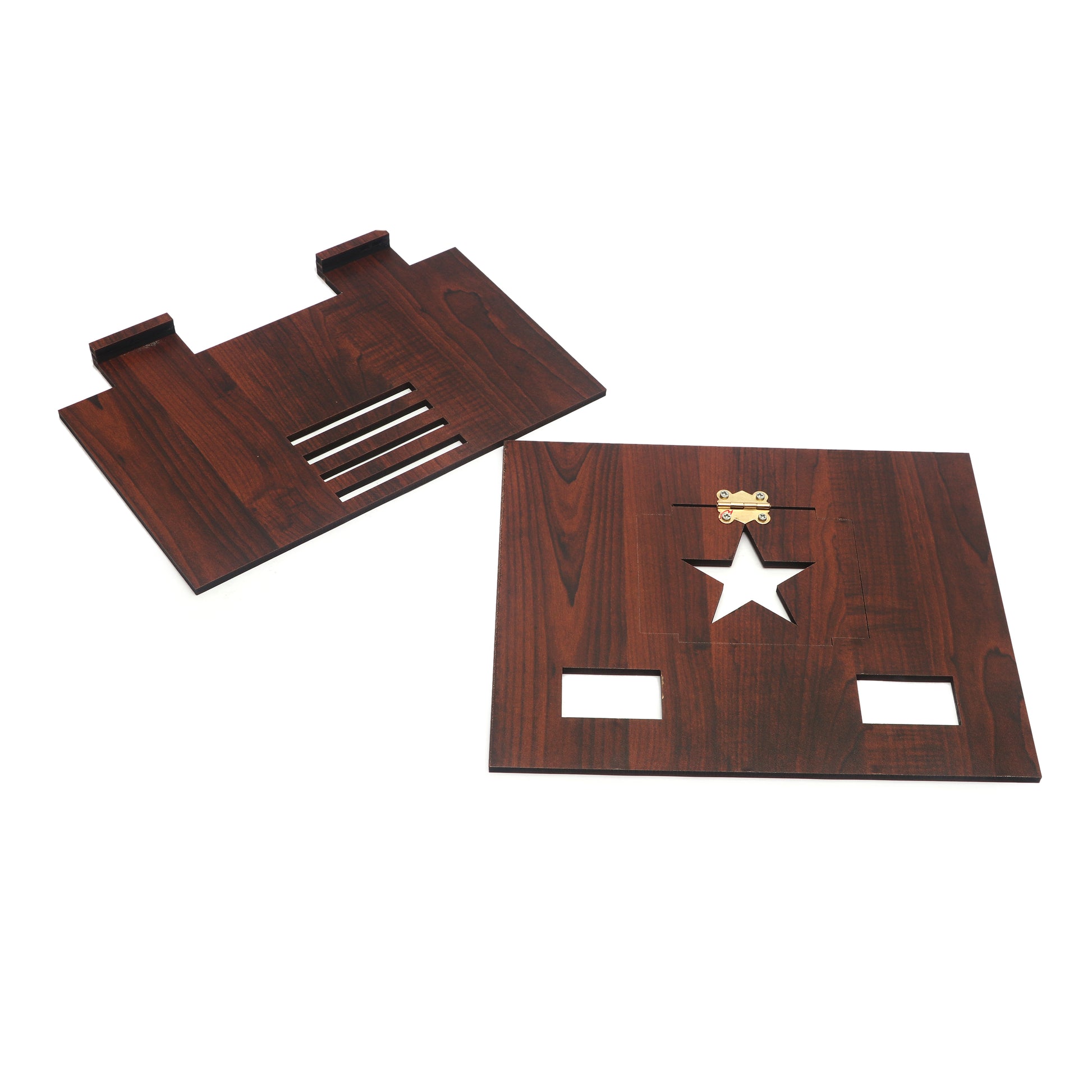 Portable Foldable Wooden Laptop Stand – 4 Adjustable Angles, Ergonomic Desk Riser - Expro