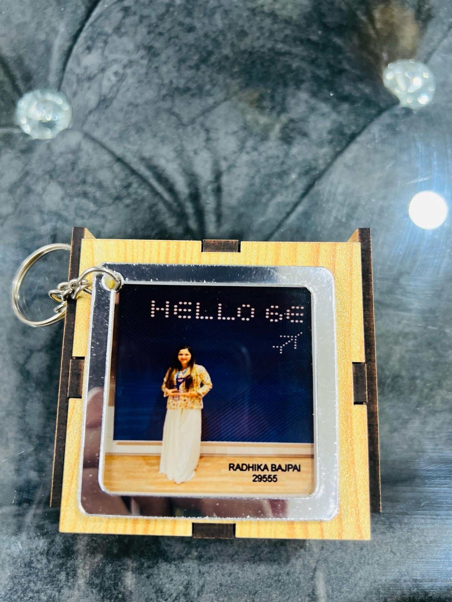 Custom Engraved Keychain with Gift Box – Personalised Name, Date or Quote Keepsake - Expro