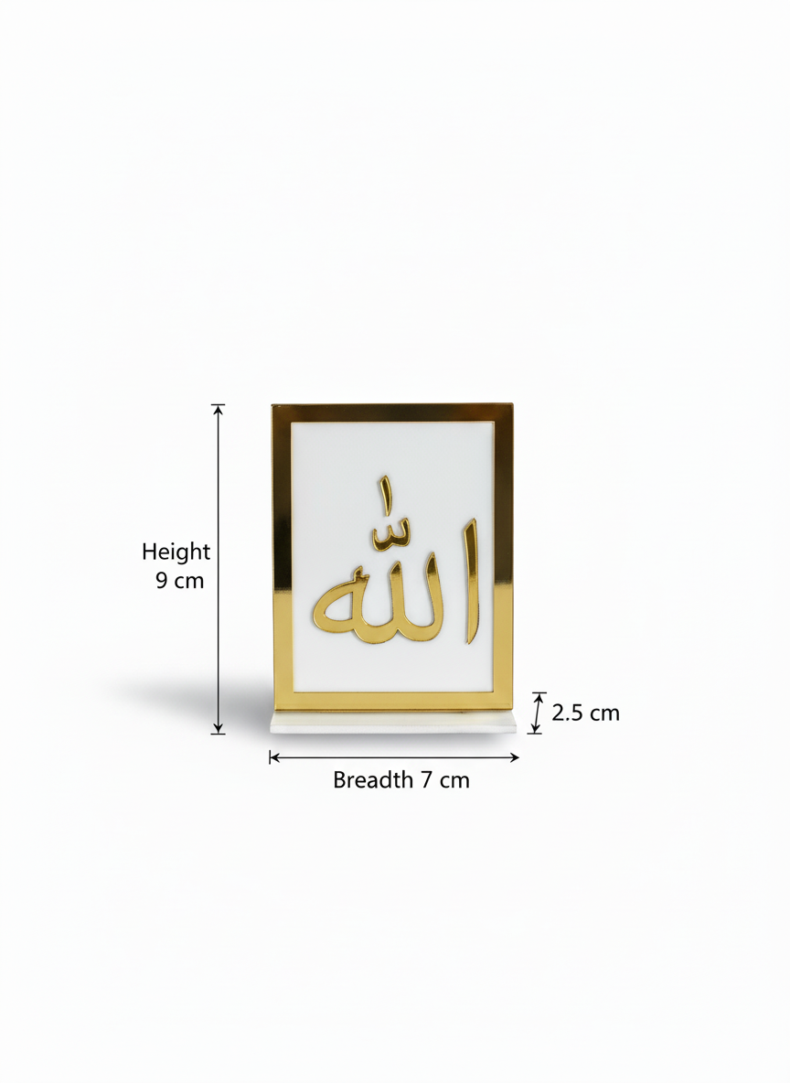 Lord Shiva Meditation Car Dashboard Frame – Golden Spiritual Auto Decor