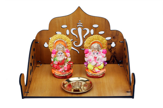 Small Wall Mount Temple For Home and Office With Ganesh Ji (DIY) - Expro