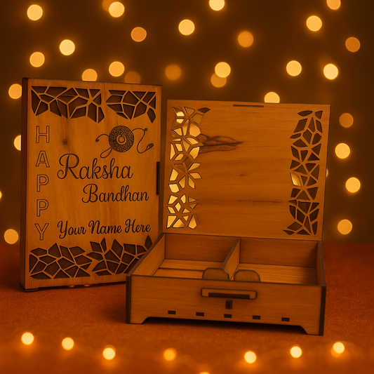 Personalised Rakhi Box Best gift for Brothers and Sisters (Rakhi Box, Chocolate Box, Gift Box) - Expro